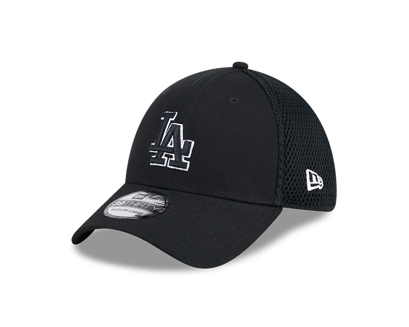 Los Angeles Dodgers Black Evergreen Neo New Era 39THIRTY Flex Hat