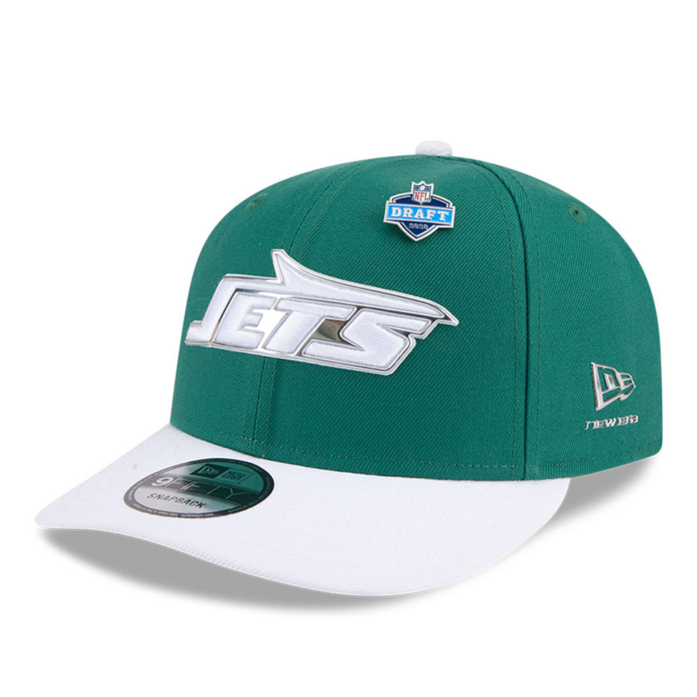 New York Jets Green and White 2026 NFL Draft On Stage Pre-Curved New Era 9FIFTY Snapback Hat