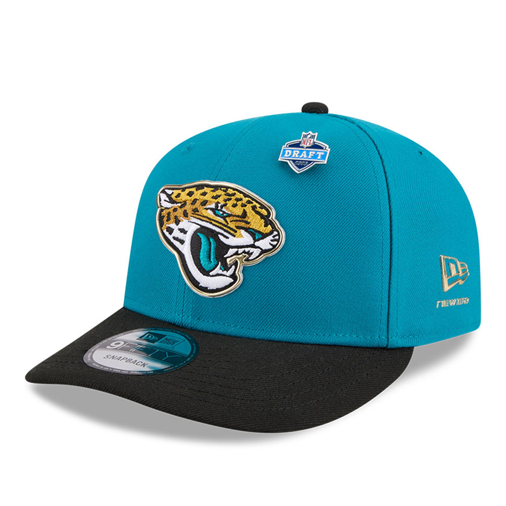 Jacksonville Jaguars Teal and Black 2026 NFL Draft On Stage Pre-Curved New Era 9FIFTY Snapback Hat