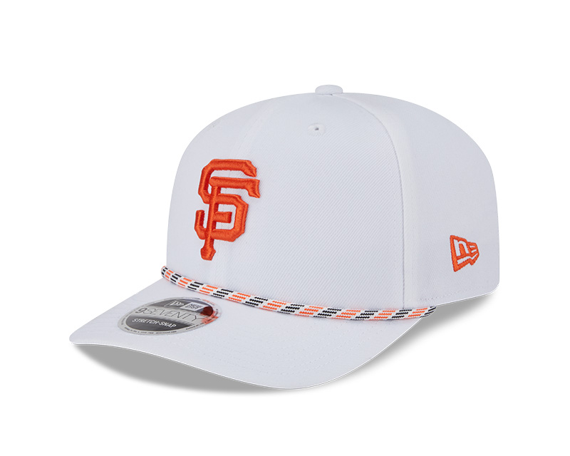 San Francisco Giants White Multi Rope New Era 9SEVENTY Stretch Snapback Hat