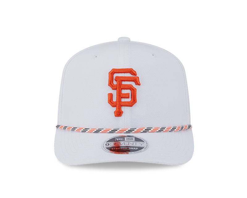 San Francisco Giants White Multi Rope New Era 9SEVENTY Stretch Snapback Hat