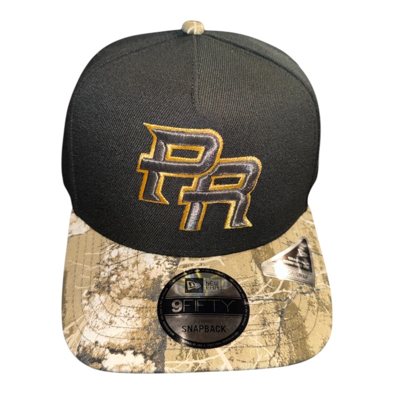 Puerto Rico Black and Realtree Kelly Green UV New Era A-Frame Snapback Hat