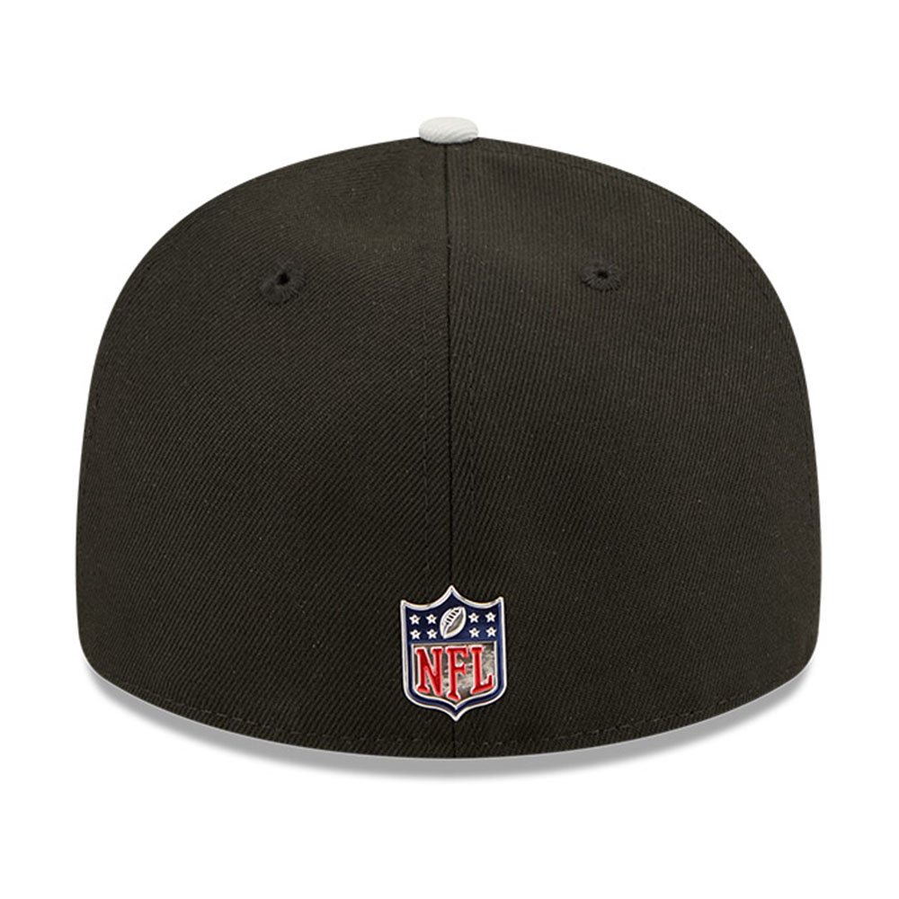 Las Vegas Raiders Black and Silver 2026 NFL Draft Pre-Curved New Era 59FIFTY Fitted Hat