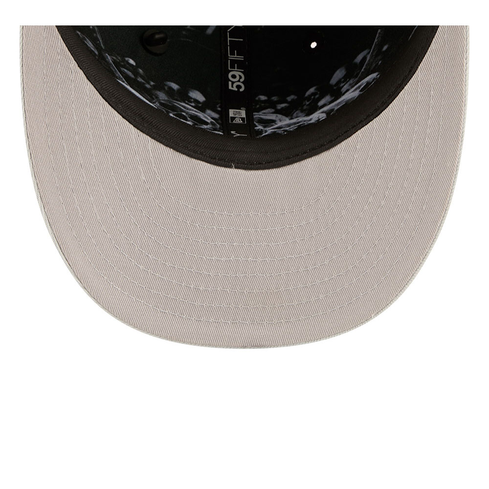 Las Vegas Raiders Black and Silver 2026 NFL Draft Pre-Curved New Era 59FIFTY Fitted Hat