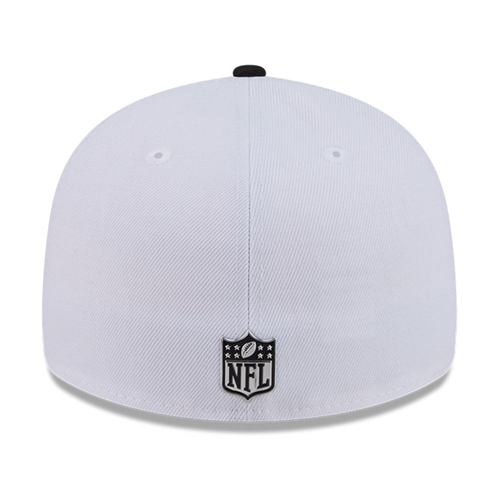 Detroit Lions White and Black 2026 NFL Draft Pre-Curved New Era 59FIFTY Fitted Hat