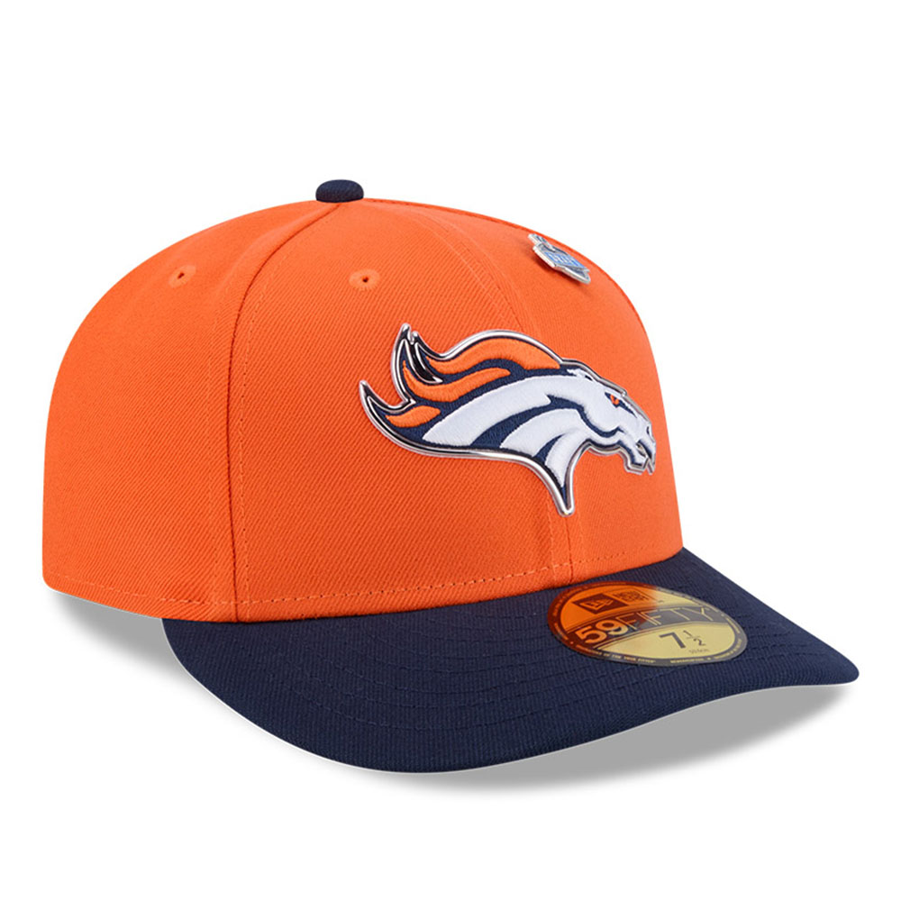 Denver Broncos Navy and Orange 2026 NFL Draft Pre-Curved New Era 59FIFTY Fitted Hat