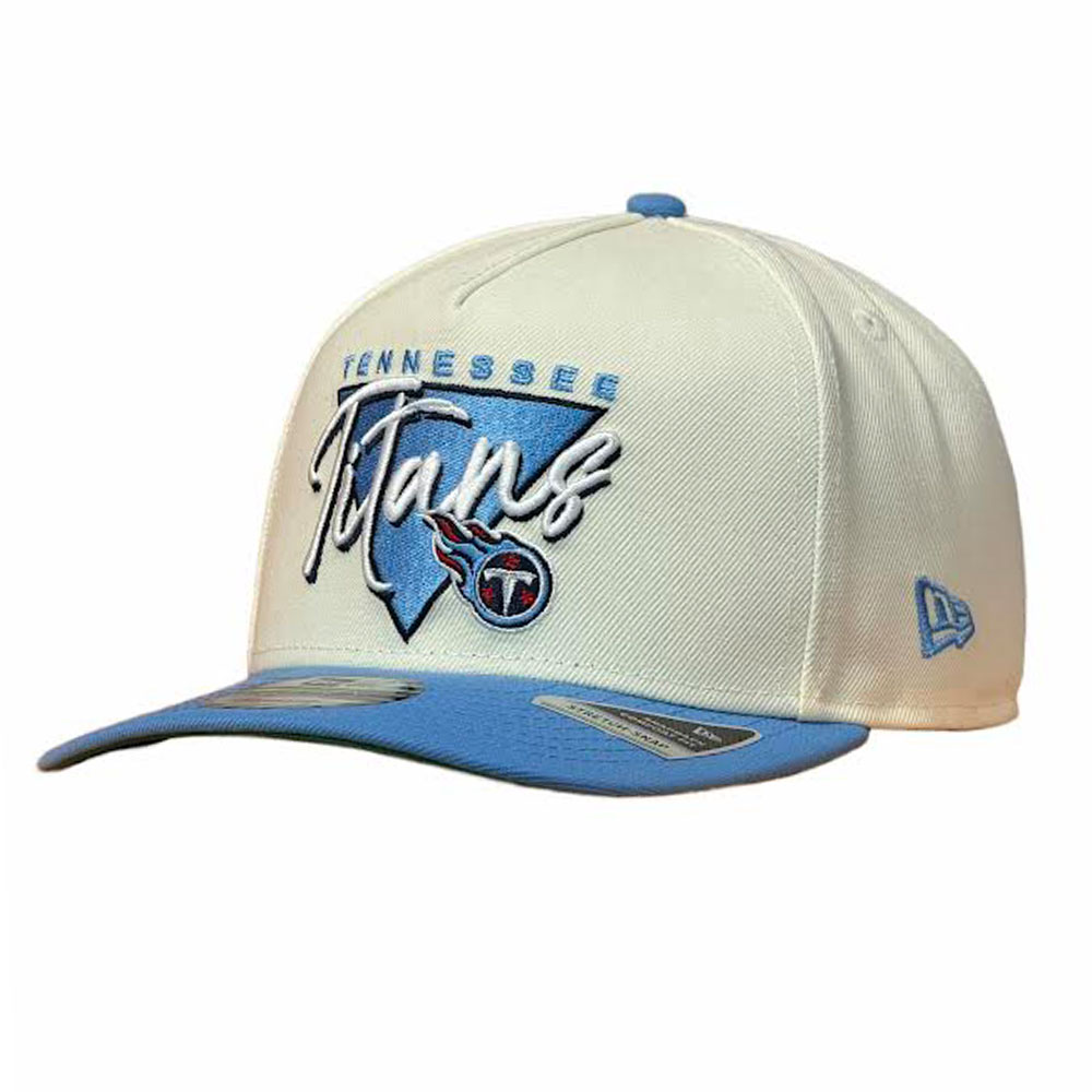 Tennessee Titans Chrome and Light Blue 1999 NFL Draft Patch New Era 9FIFTY A-Frame Snapback Hat