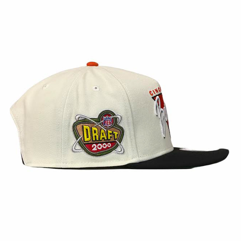Cincinnati Bengals Chrome and Black 2000 NFL Draft Patch New Era 9FIFTY A-Frame Snapback Hat