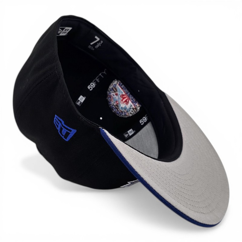 Toronto Blue Jays Black Royal Brick by Leon the Lab 1992 All Star Game Patch Grey UV New Era 59FIFTY Fitted Hat