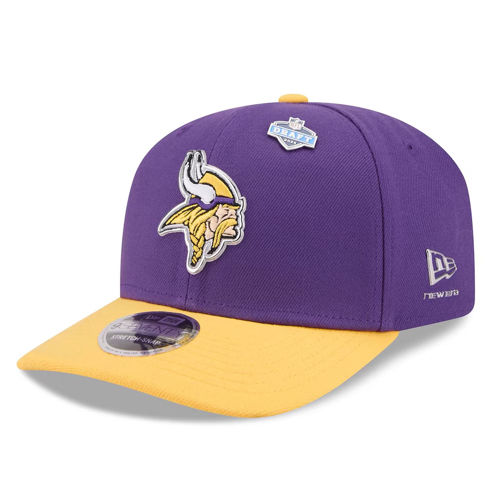 Minnesota Vikings Purple and Gold 2026 NFL Draft New Era 9SEVENTY Adjustable Hat