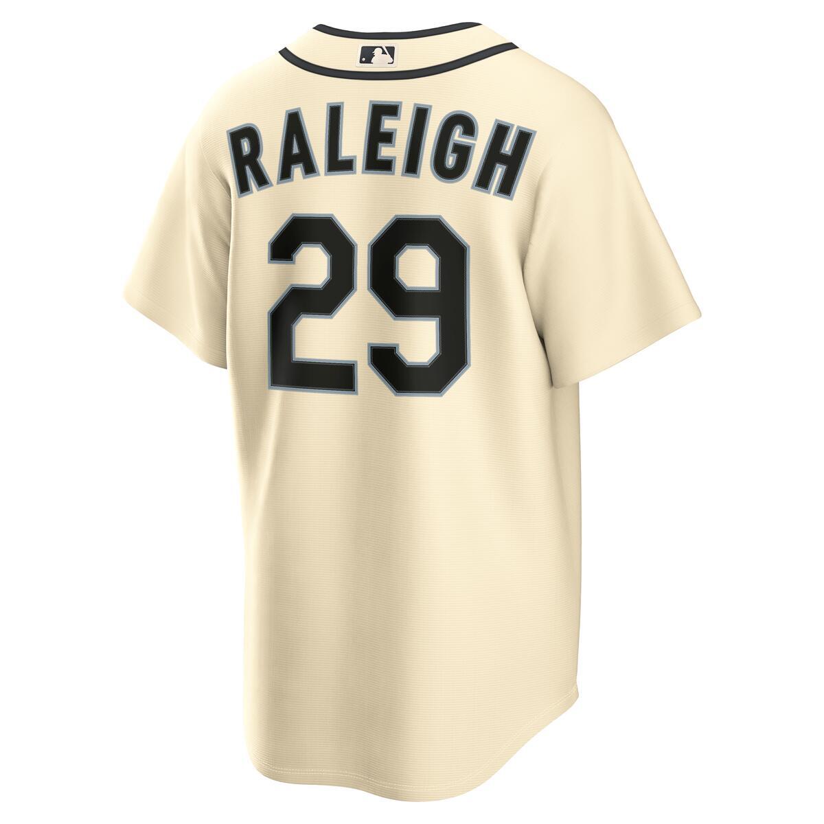 Seattle Mariners Cal Raleigh Cream Alternate Nike Replica Jersey