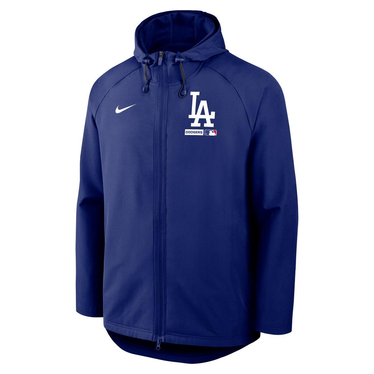 Los Angeles Dodgers Royal Blue Authentic Collection Nike Therma-FIT MLB Full-Zip Hooded Jacket