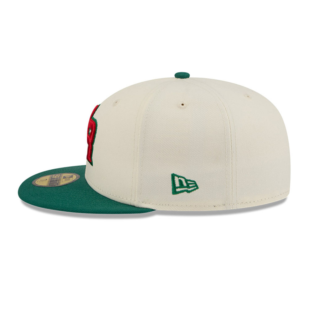 Puerto Rico Chrome and Green “Flor de Maga” New Era 59FIFTY Fitted Hat