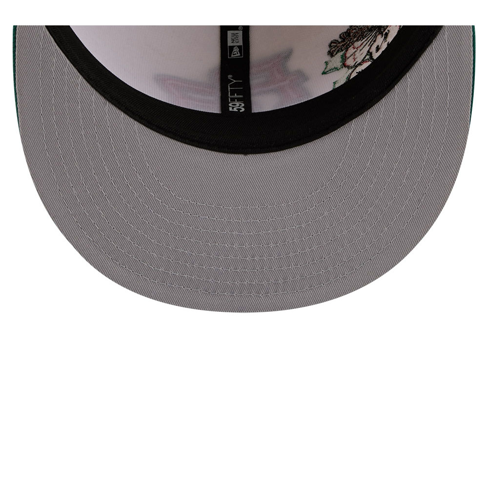 Puerto Rico Chrome and Green “Flor de Maga” New Era 59FIFTY Fitted Hat