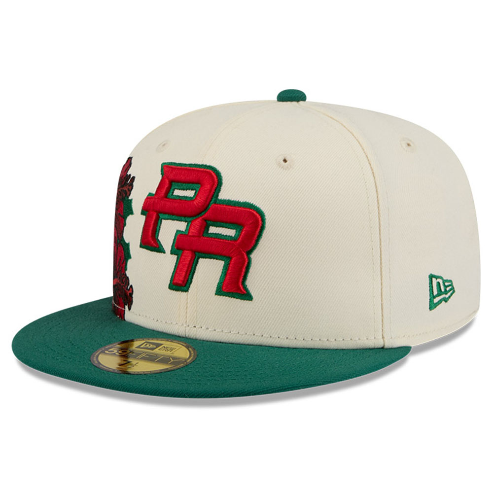 Puerto Rico Chrome and Green “Flor de Maga” New Era 59FIFTY Fitted Hat