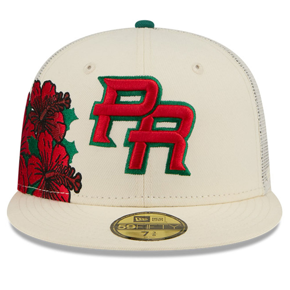 Puerto Rico Cream Trucker “Flor de Maga” New Era 59FIFTY Fitted Hat