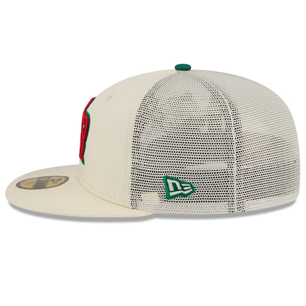 Puerto Rico Cream Trucker “Flor de Maga” New Era 59FIFTY Fitted Hat