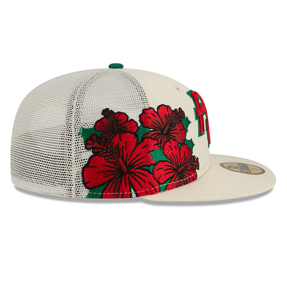Puerto Rico Cream Trucker “Flor de Maga” New Era 59FIFTY Fitted Hat