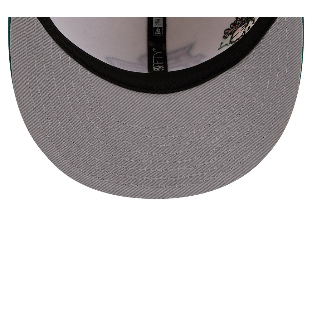 Puerto Rico Chrome and Cream Pink “Flor de Maga” New Era 59FIFTY Fitted Hat