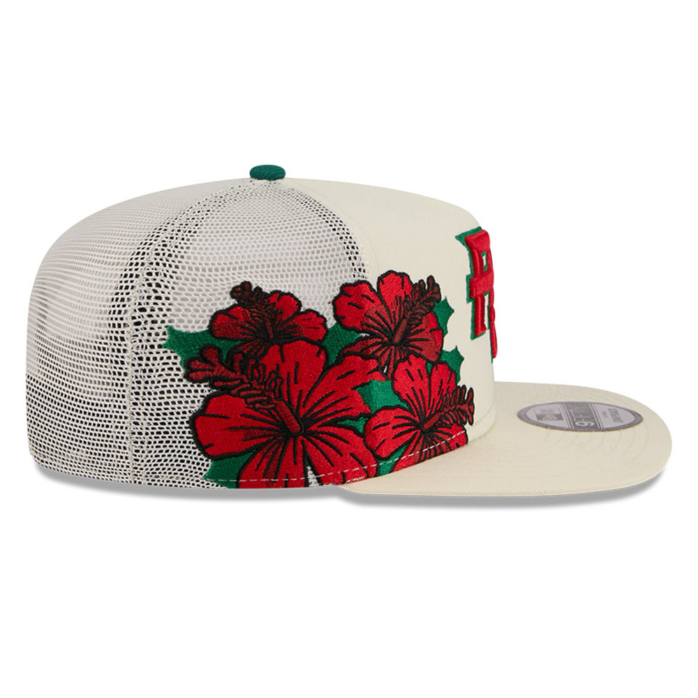 Puerto Rico Cream Trucker “Flor de Maga” New Era 9FIFTY A-Frame Snapback Hat