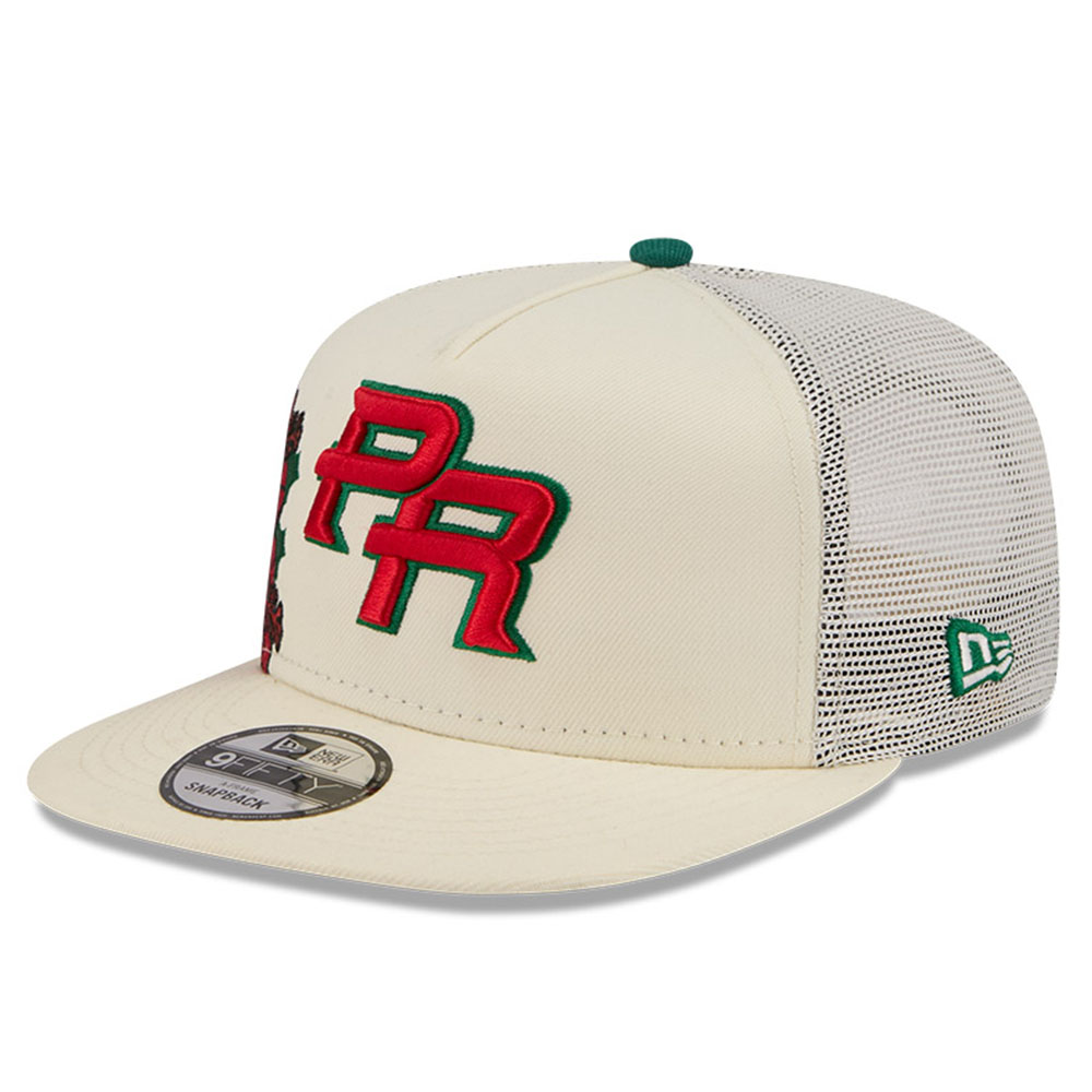 Puerto Rico Cream Trucker “Flor de Maga” New Era 9FIFTY A-Frame Snapback Hat