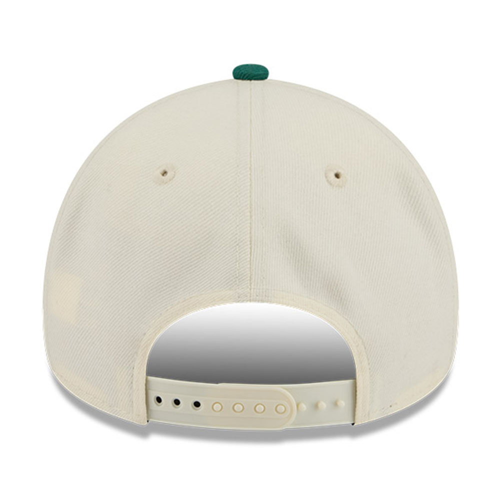 Puerto Rico Chrome and Green with Pink "Flor De Maga" New Era 9FORTY A-Frame Snapback Hat