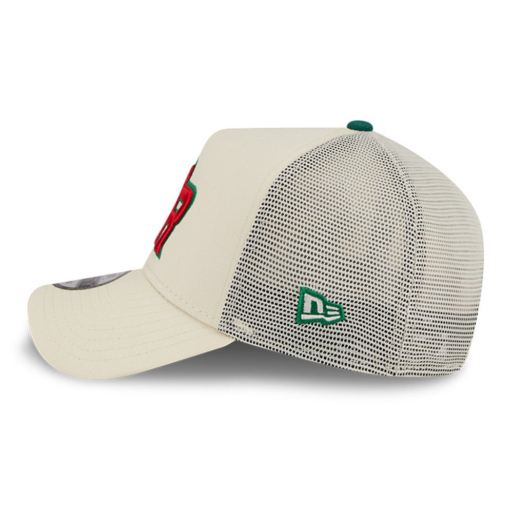 Puerto Rico Cream Trucker "Flor De Maga" New Era 9FORTY A-Frame Snapback Hat