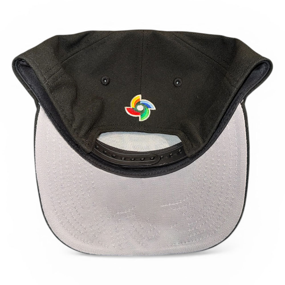 Puerto Rico Black with Rose WBC Custom Pink UV New Era 9FIFTY A-Frame Snapback Hat