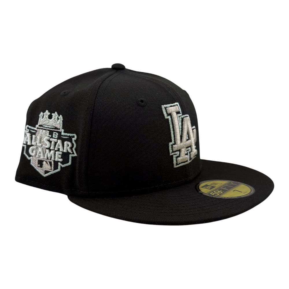 Los Angeles Dodgers Jet Black 2012 All Star Game Patch Grey UV New Era 59FIFTY Fitted Hat