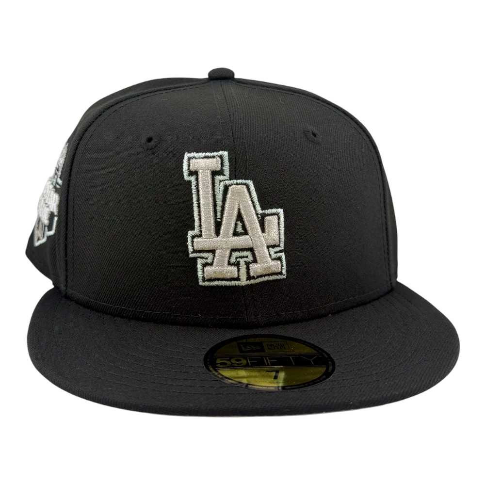 Los Angeles Dodgers Jet Black 2012 All Star Game Patch Grey UV New Era 59FIFTY Fitted Hat