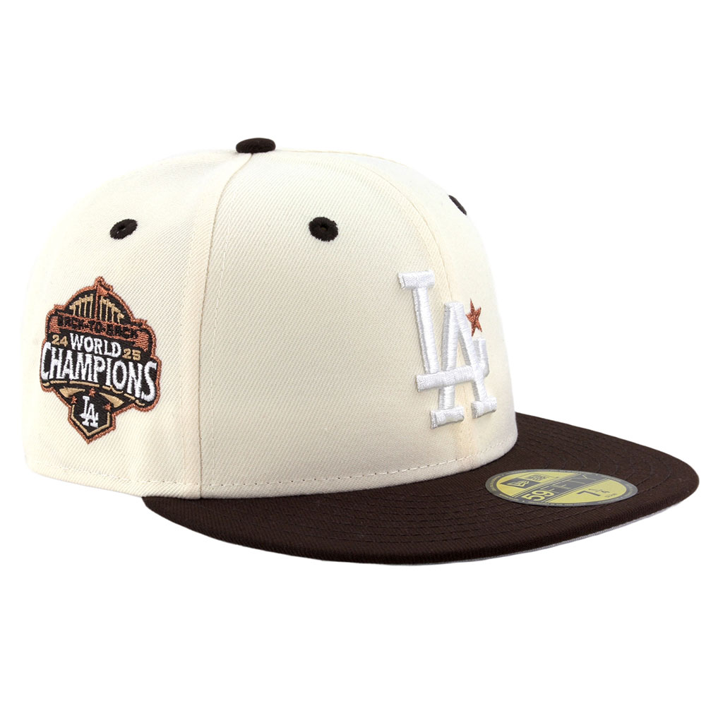 Los Angeles Dodgers Chrome and Brown with Front Star Back to Back