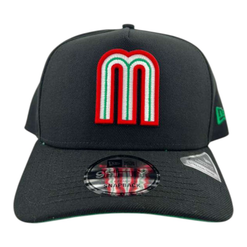 Mexico Black Green UV New Era 9FIFTY A-Frame Snapback Hat