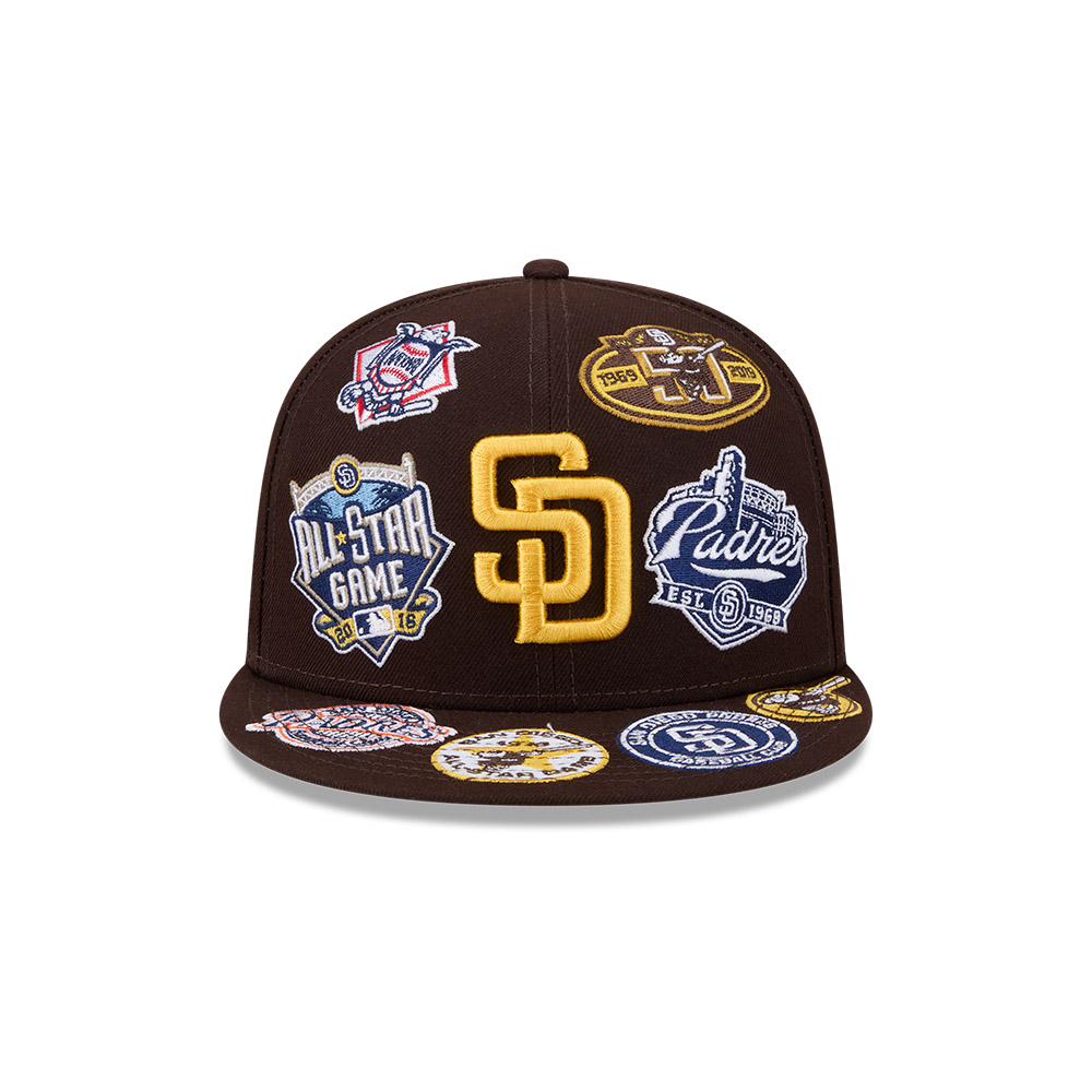 San Diego Padres Patches All Over New Era 59FIFTY Fitted Hat