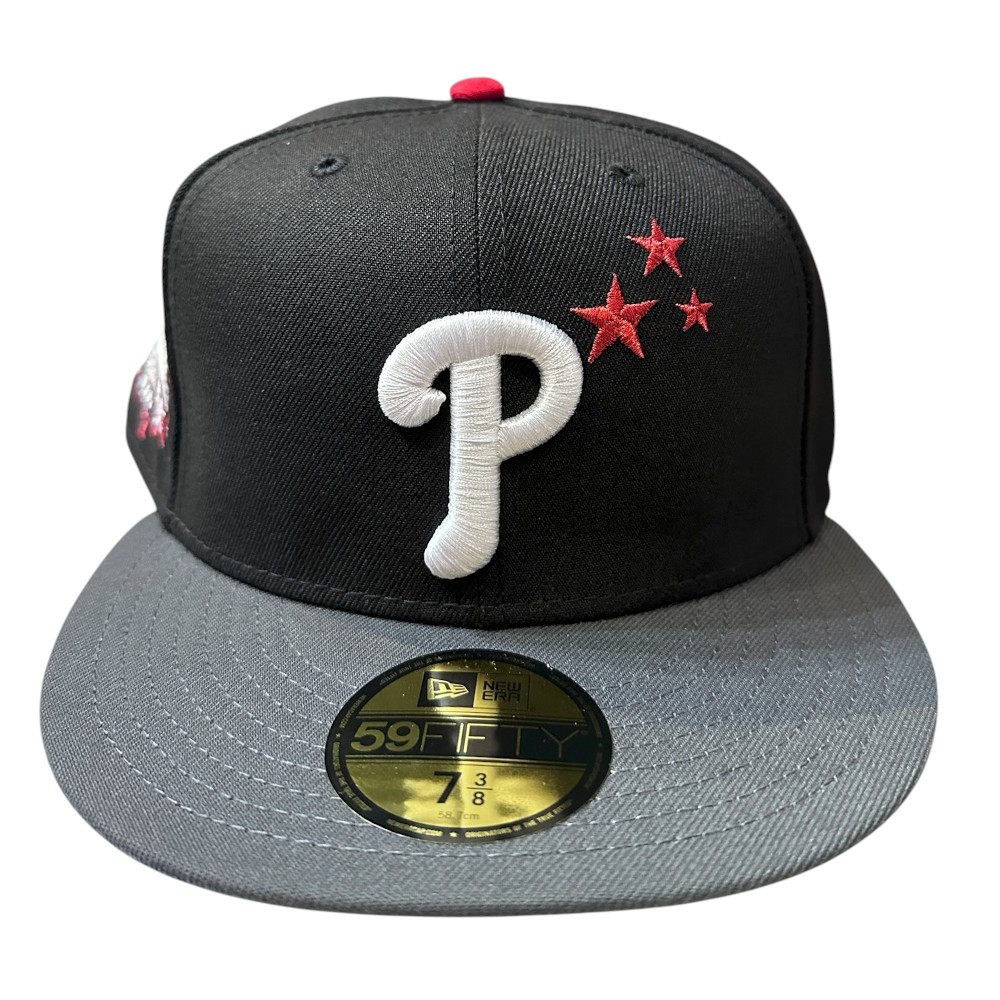 Philadelphia Phillies Black Two Tone with Stars 1996 All Star Game Grey UV New Era 59FIFTY Fitted Hat