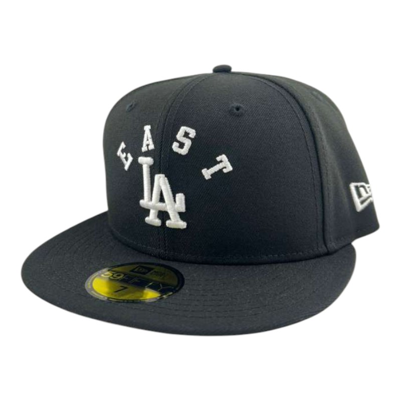 Los Angeles Dodgers Black East LA Gray UV New Era 59FIFTY Fitted Hat