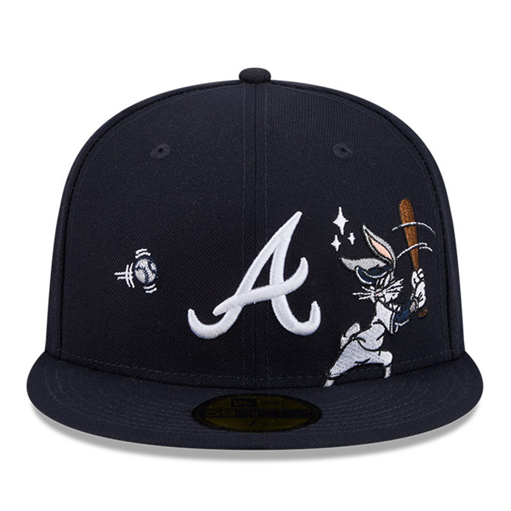 Atlanta Braves Navy "Looney Tunes" New Era 59FIFTY Fitted Hat