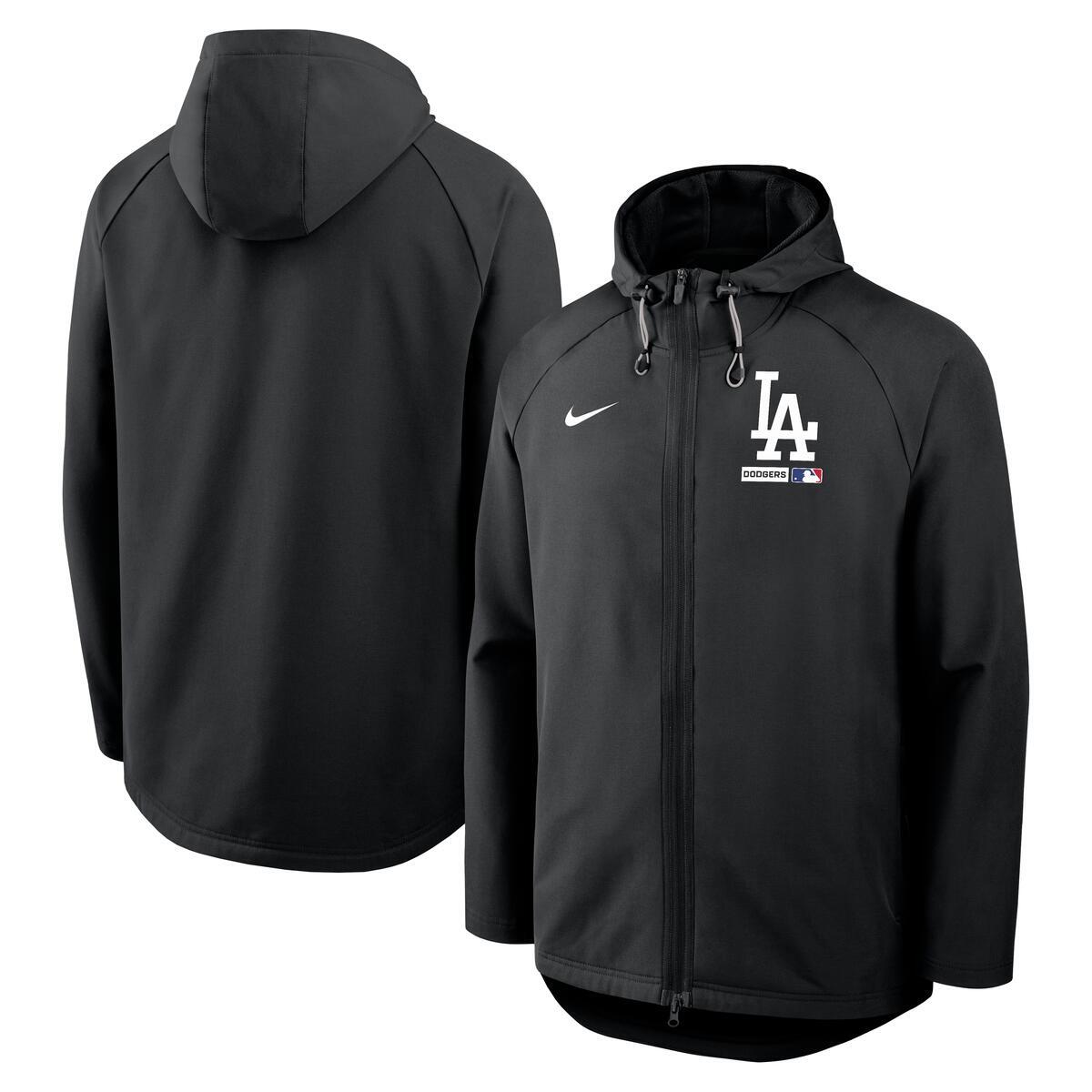 Nike Los Angeles Dodgers ボンバージャケット　ブラック Los Angeles Dodgers Black 2026 Authentic Collection Nike Therma Jacket
