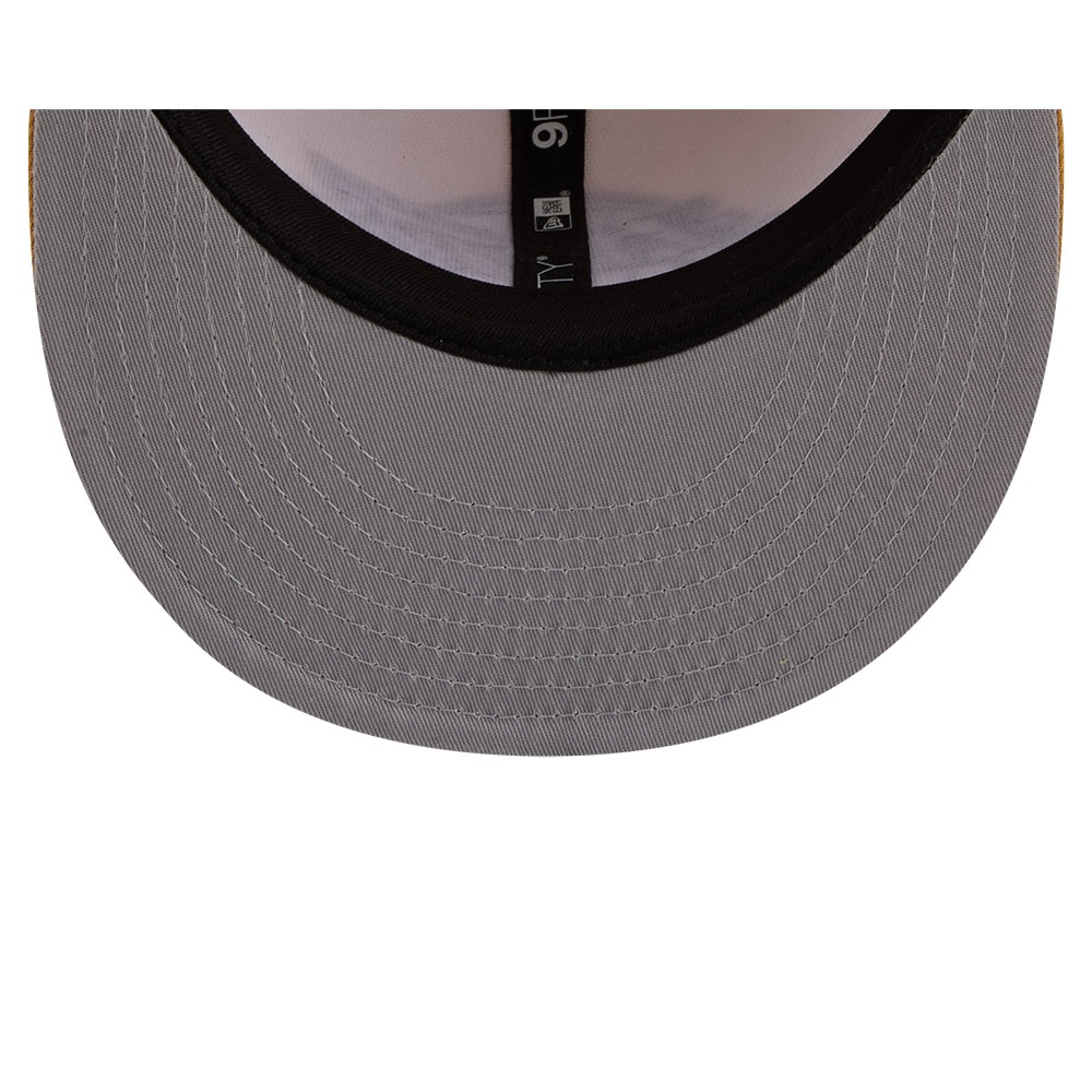 Los Angeles Lakers Beige and Khaki Two-Tone New Era 9FIFTY Snapback Hat