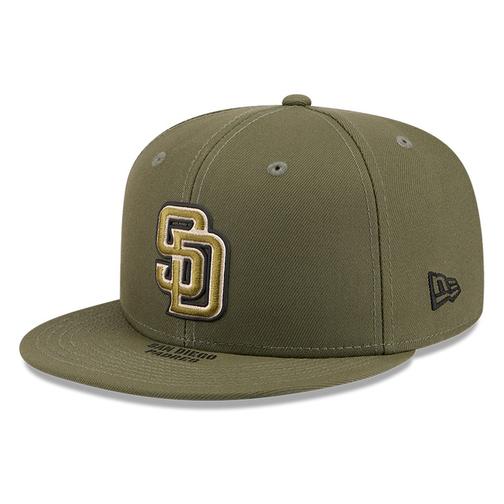 San Diego Padres Olive Green 2026 Armed Forces Day New Era 59FIFTY Fitted Hat