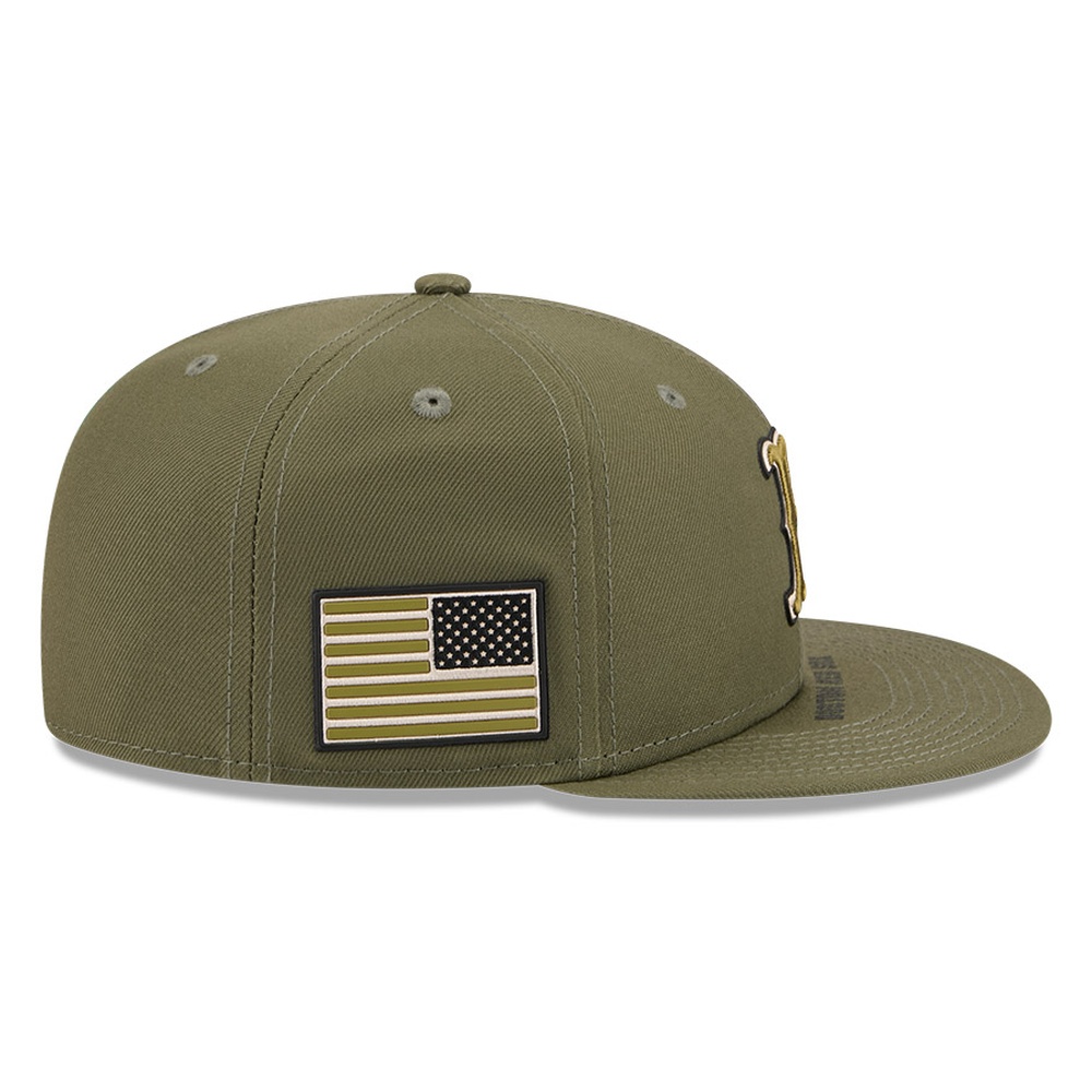 Boston Red Sox Olive Green 2026 Armed Forces Day New Era 59FIFTY Fitted Hat