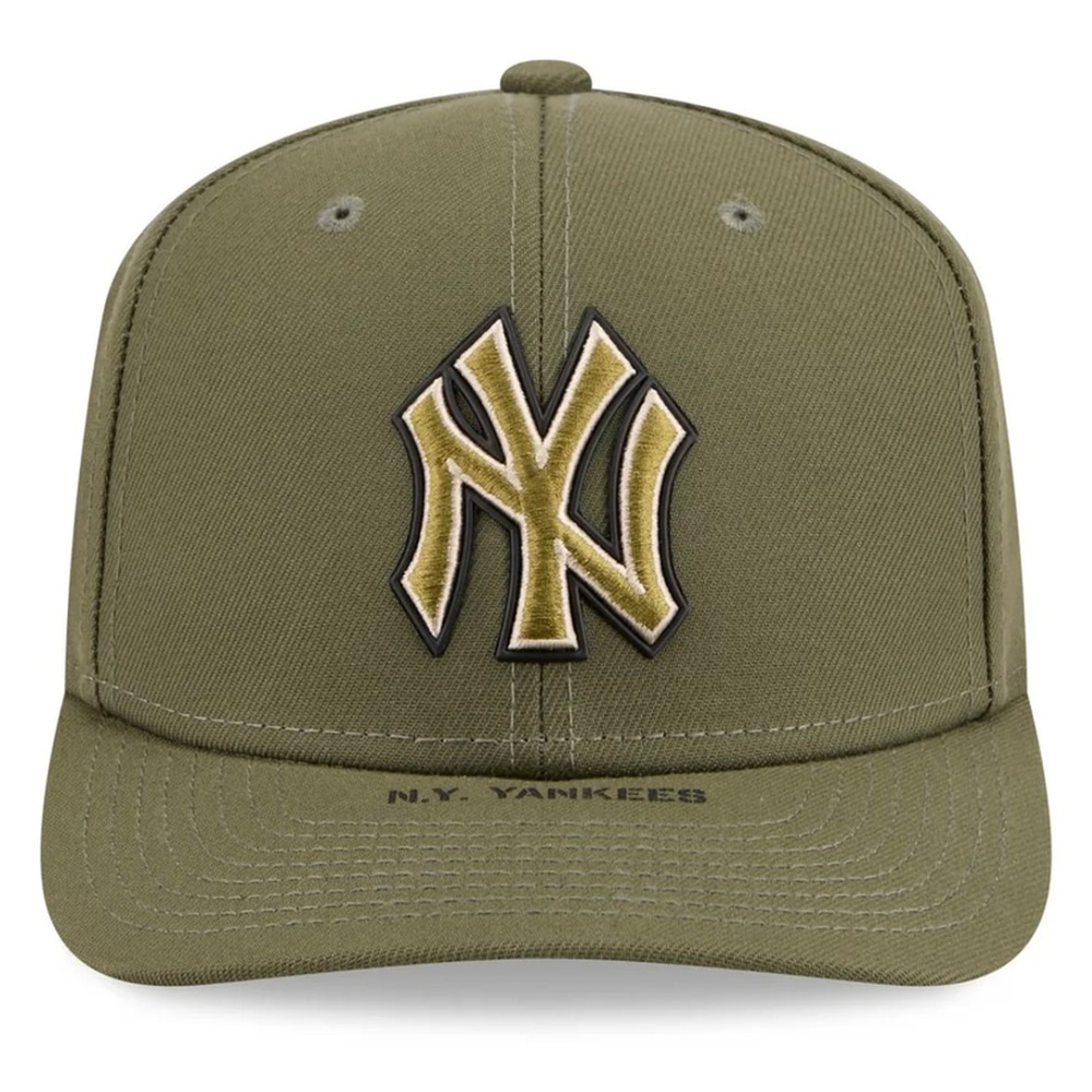 New York Yankees Olive Green 2026 Armed Forces Day New Era 9SEVENTY Stretch-Snap Hat