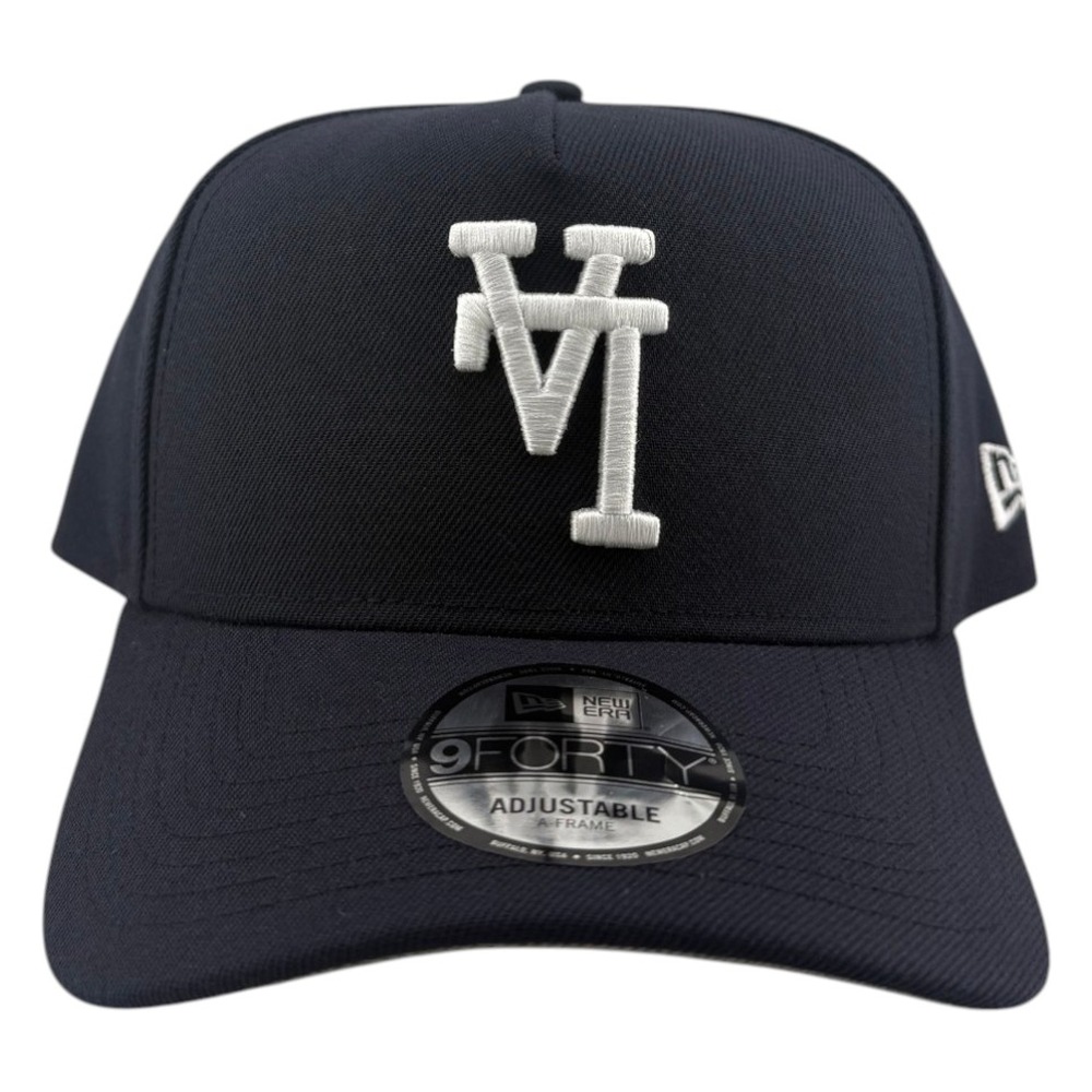 Los Angeles Dodgers Navy Upside Down LA New Era 9FORTY A-Frame Snapback Hat