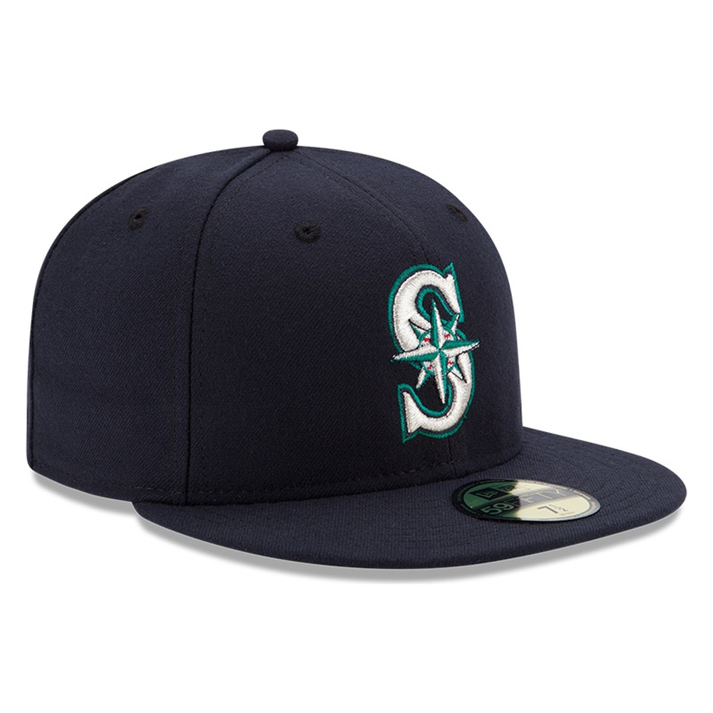 Youth Seattle Mariners Authentic Collection On-Field Game New Era 59FIFTY Fitted Hat