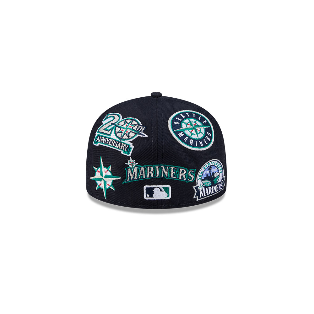 Seattle Mariners Patches All Over New Era 59FIFTY Fitted Hat
