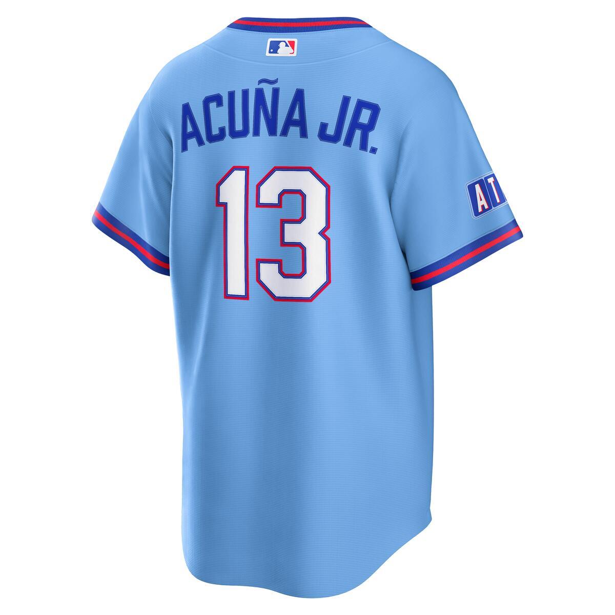 Atlanta Braves Ronald Acuna Jr Blue 2026 City Connect Nike Stadium Player Jersey