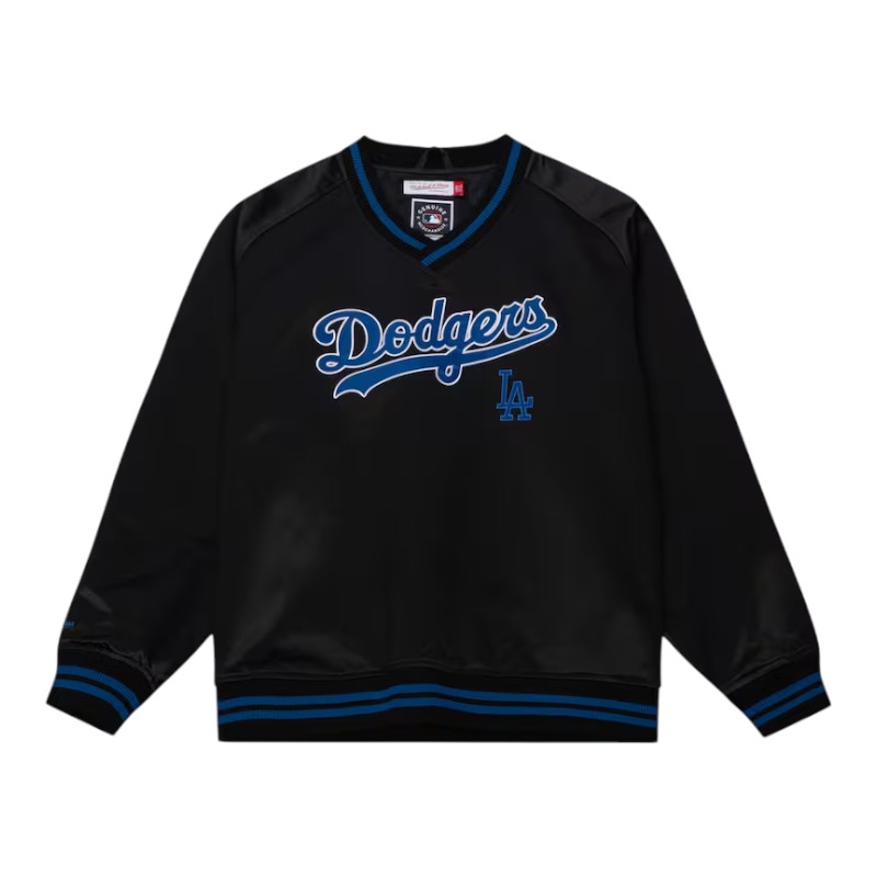 Los Angeles Dodgers Black Cooperstown Vintage Satin Mitchell