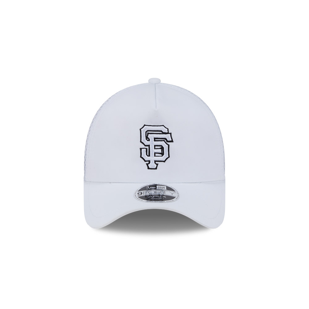 San Francisco Giants White New Era 9FORTY Apex Trucker Adjustable Hat