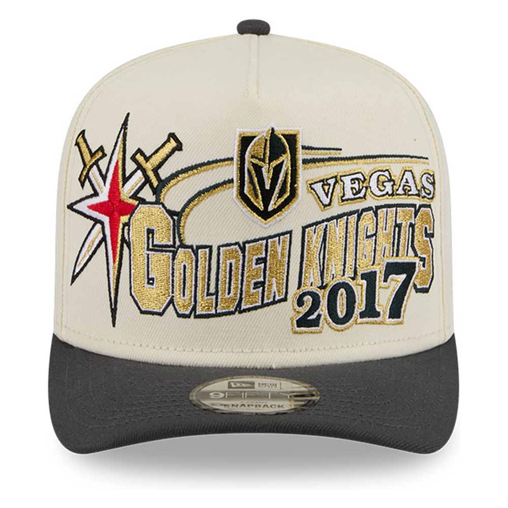 Vegas Golden Knights Chrome Two Tone Classic New Era 9FIFTY A-Frame Snapback Hat