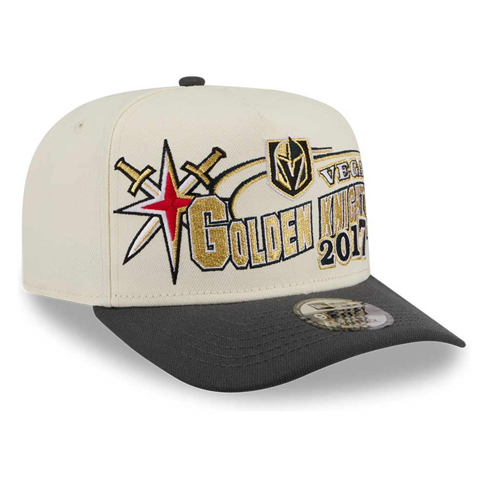 Vegas Golden Knights Chrome Two Tone Classic New Era 9FIFTY A-Frame Snapback Hat