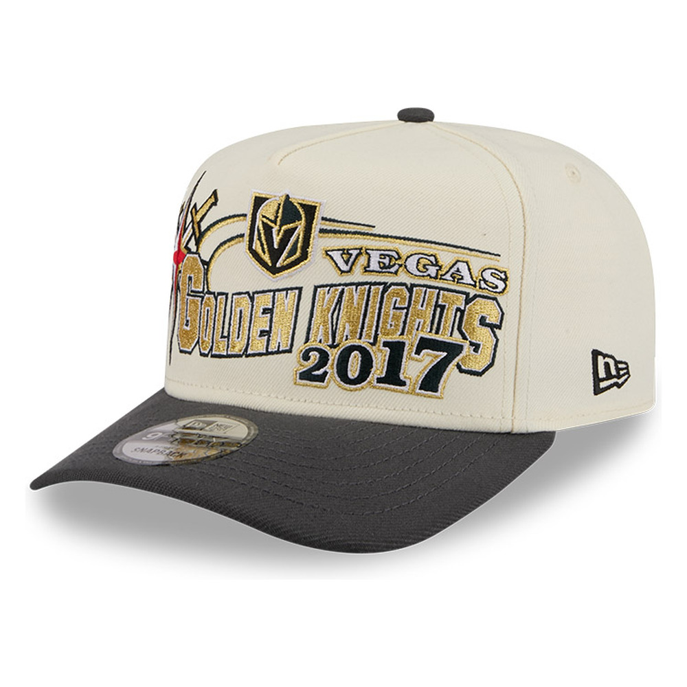 Vegas Golden Knights Chrome Two Tone Classic New Era 9FIFTY A-Frame Snapback Hat